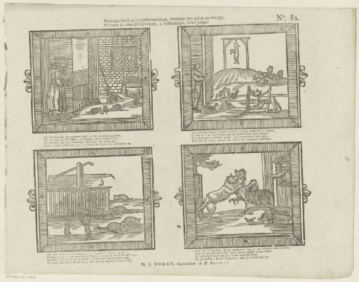 Vigilance and the practice of virtue, sources of happiness and joy, / Are proclaimed to you in these fable prints, dear youth!