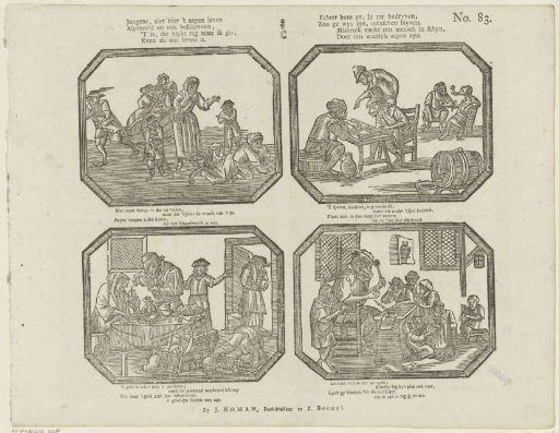 Boys, behold here the life of monkeys / Depicted and also described [(...)]