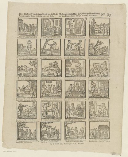 Behold, children! the occupation of Steven van der Klok, / In everything he does, he is equally busy. / That Steven was a man, with whose various affairs / You can amuse your minds for entertainment