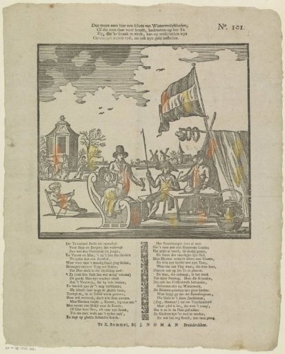 Thus here is shown a sketch of winter pleasures, / Or those held to be practiced on the ice. / He who finds pleasure in them can, in various ways, / Amuse himself and spend his money sufficiently