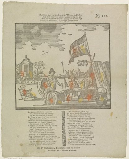 Thus here is shown a sketch of winter pleasures, / Or those held to be practiced on the ice. / He who finds pleasure in them can, in various ways, / Amuse himself and spend his money sufficiently