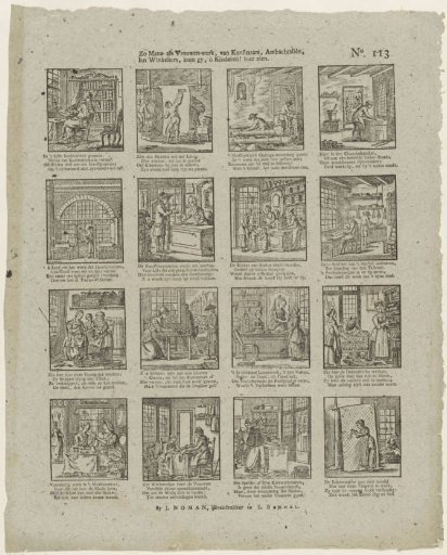 Both men's and women's work, by artists, craftsmen, / And shopkeepers, you can see here, O children!