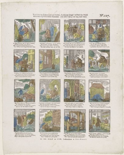 A variety of subjects you can find, / Learn gladly, youth! in print by print. / Let your attention be connected / To everything toward which you turn your eye