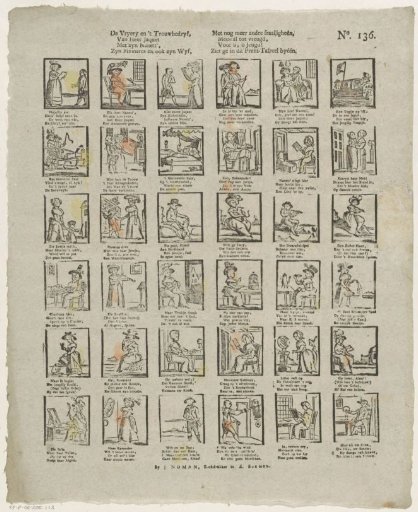 Courtship and marriage, / Of Master Jaquet [(...)]