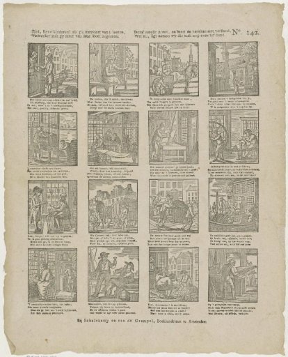 See, dear children! when you rest from learning, / Certainly you will desire more of this kind; / This pretty print, and read the verses with understanding, / Well now, lightly we take this task up again