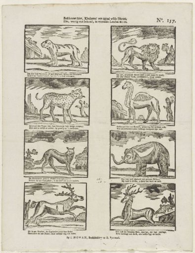 Behold here, children! a group of eight wild beasts, / Little known to us, in foreign lands [(...)]