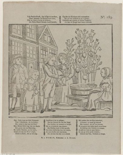It is Easter, which is easily noticed, / Where the shopkeeper Jannetje says [(...)]