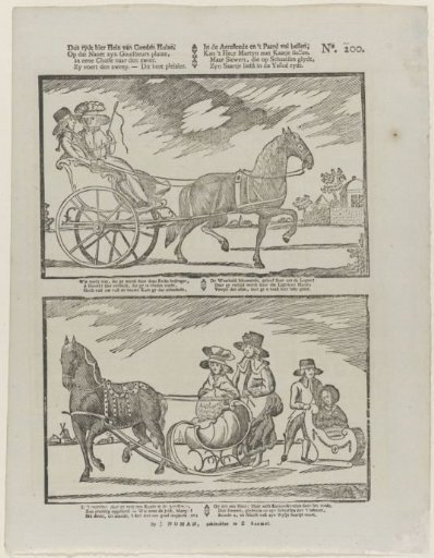 Thus rides here Hein van Goeden Huize, / So that Nanet may pluck his gold purse [(...)]