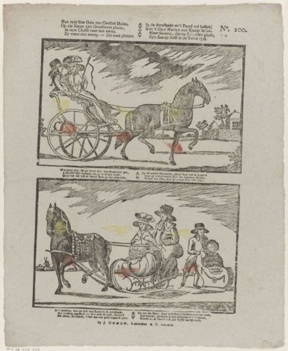 Thus rides here Hein van Goeden Huize, / So that Nanet may pluck his gold purse [(...)]