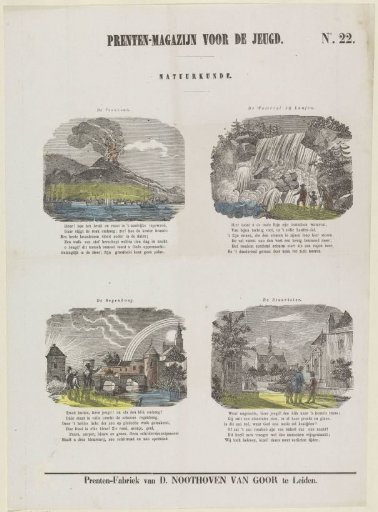 Vesuvius, the Rhine Falls, a rainbow and a falling star