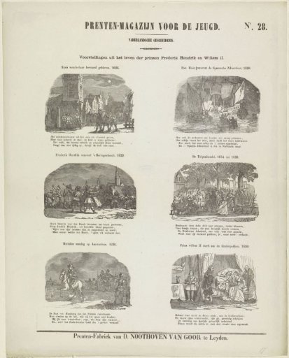 Scenes from the life of the princes Frederick Henry and William II