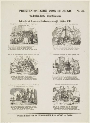 Scenes from the first stadtholderless period. 1650 to 1672
