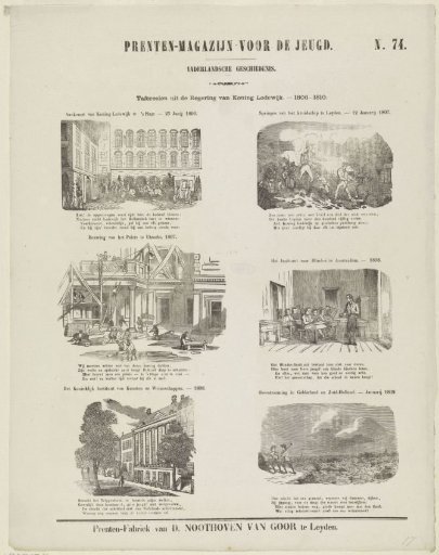 Scenes from the reign of King Louis. - 1806-1810