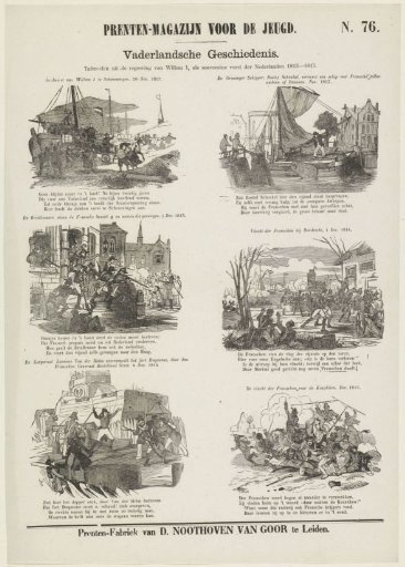 Scenes from the reign of William I, as sovereign prince of the Netherlands. 1813-1815