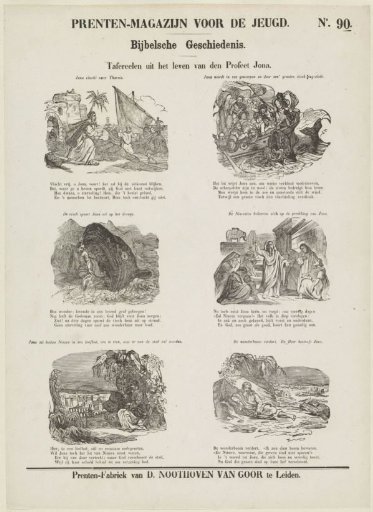 Scenes from the life of the prophet Jonah