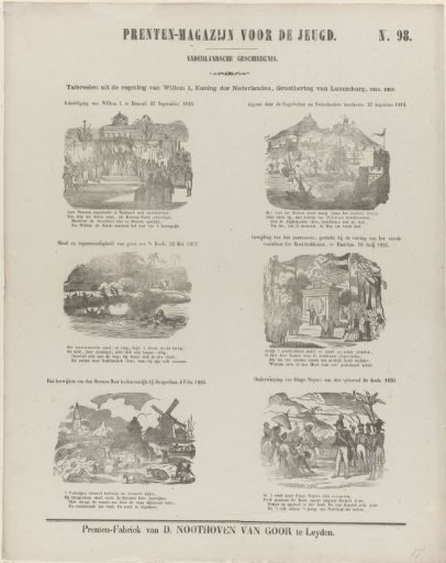 Scenes from the reign of William I, King of the Netherlands, Grand Duke of Luxembourg, etc. etc.