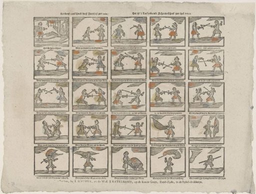 Children, behold these pictures clearly / It is very well for the Amsterdam fencing school