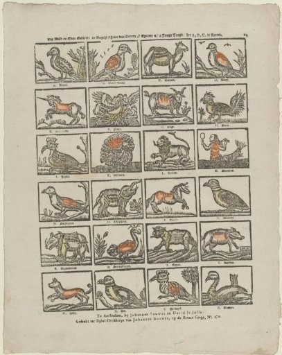 This Wild and Tame Beasts / and Birds Beautiful in Feathers // Are for You / O Young Youth / to Learn the A, B, C