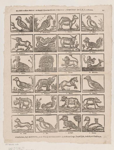 This Wild and Tame Beasts / and Birds Beautiful in Feathers // Are for You / O Young Youth / to Learn the A, B, C