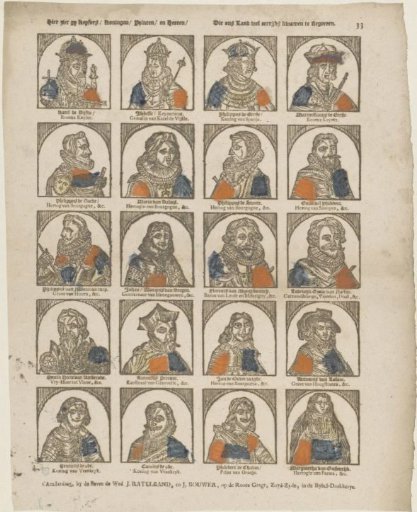Here you see emperors / kings / princes / and lords / Who once came to rule our land