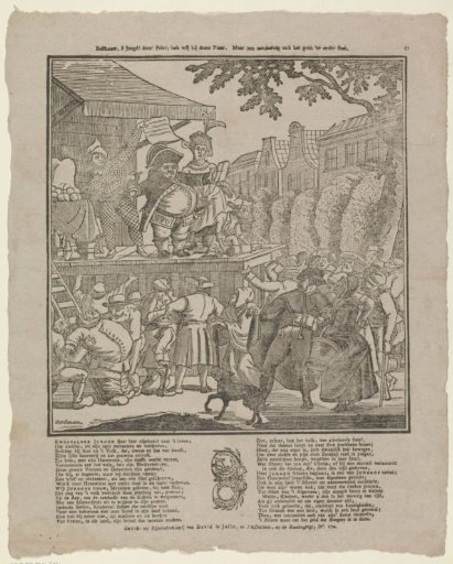 Behold, O youth! this print; laugh freely at this plate, But read attentively also what is written below it
