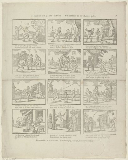 O children! see in these scenes / Your brothers and your sisters playing