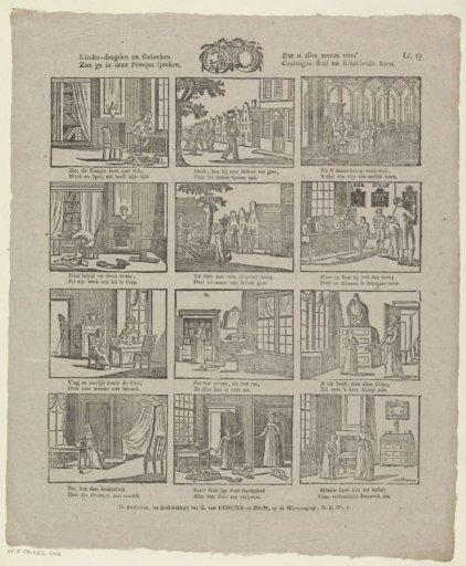 Children's virtues and vices / See in these little prints speak / That it all shows you at once / Punishment for vice and reward for virtue