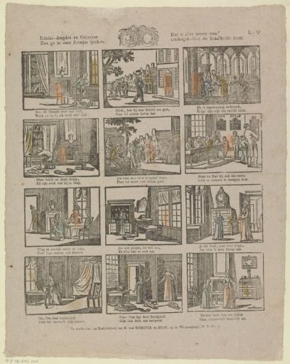 Children's virtues and vices / See in these little prints speak / That it all shows you at once / Punishment for vice and reward for virtue