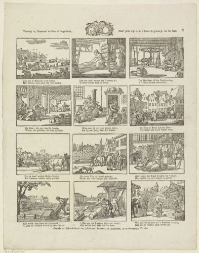 Rejoice, children! of peasant or burgher stock, / This print shows you in the ox the gold mine of the land