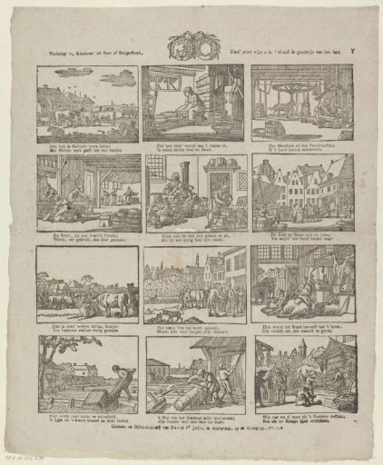 Rejoice, children! of peasant or burgher stock, / This print shows you in the ox the gold mine of the land