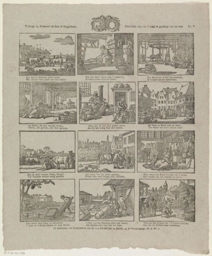 Rejoice, children! of peasant or burgher stock, / This print shows you in the ox the gold mine of the land
