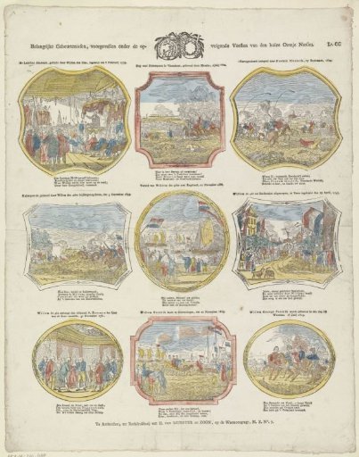 Important events, occurring under the succeeding princes of the house of Orange Nassau