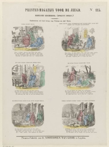 Scenes from the life of Tobias and his son