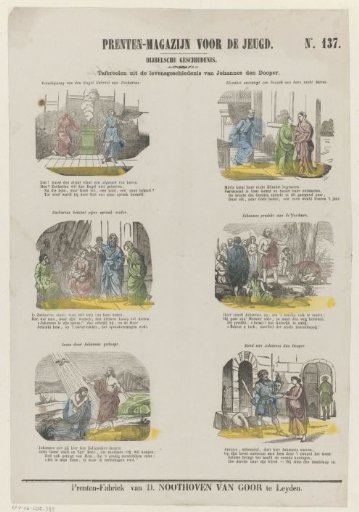 Scenes from the life history of John the Baptist