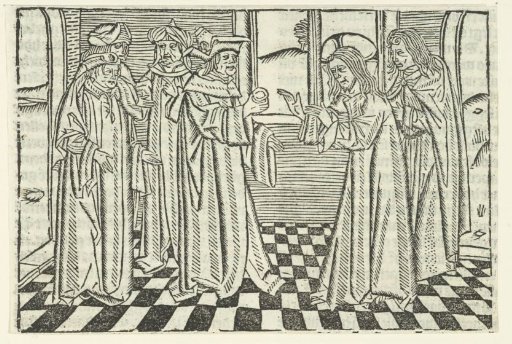 Christ and the trap question of the Pharisees