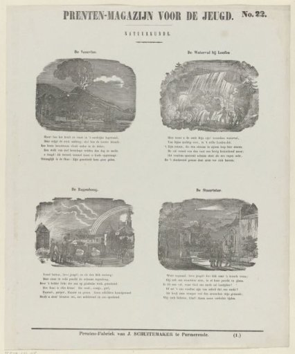 The Vesuvius, the Rhine Falls, a rainbow and a falling star