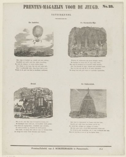 Hot air balloon, coal mine, fire and diving bell