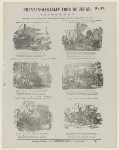 Scenes from the reign of William I, as sovereign prince of the Netherlands. 1813-1815