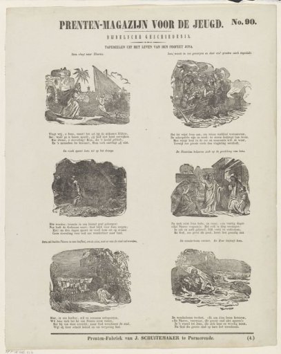 Scenes from the life of the prophet Jonah