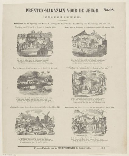 Scenes from the reign of William I, King of the Netherlands, Grand Duke of Luxembourg, etc. etc.