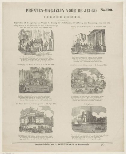 Scenes from the reign of William II, King of the Netherlands, Grand Duke of Luxembourg, etc. etc. etc.