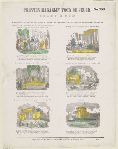 Scenes from the reign of William II, King of the Netherlands, Grand Duke of Luxembourg, etc. etc. etc.