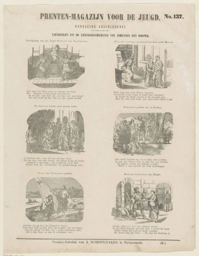 Scenes from the life history of John the Baptist