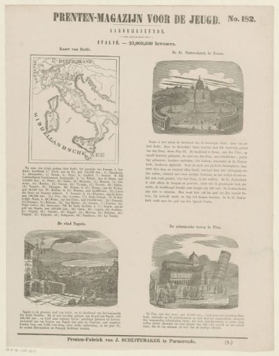 Italy. - 23,000,000 inhabitants
