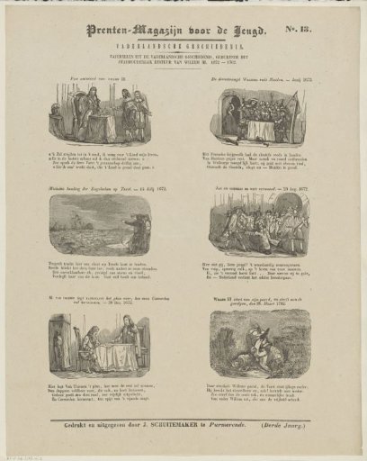 Scenes from national history during the stadtholderate of William III, 1672-1702