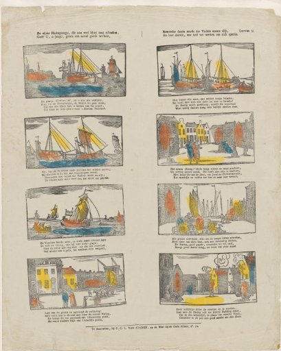 The industrious herring fishery, which grants so much prosperity, / Gives you, O youth, certainly many good lessons, / Always admire therein the diligent industry of the fathers, / And learn from it what good work spreads around