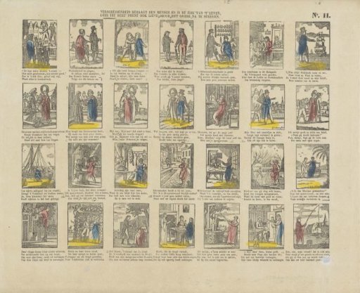 Variety pleases man / And is the soul of life; / Learn from this print, dear youth, / To pursue the good