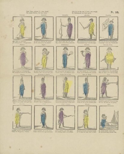 This print shows you, dear youth. / A number of heroes, who their lives. / Give for the honor of the country, with joy, / And heroic courage to the best
