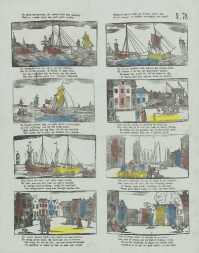 The industrious herring fishery, which can bestow so much prosperity, / Gives you, O youth, certainly a number of good hints, / Always admire therein the diligent diligence of the fathers, / And learn from it what good work spreads around