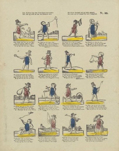Come, children, buy this print, it will surely amuse you; here you have again a selection of all kinds of things. You see children's toys depicted here, provided for your amusement and shared with you